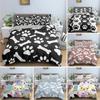 3D Dog Bone Bedding Set Child Duvet Cover Set Bed Set Duvet Cover 220x240 with 12 Pillowcase Comforter Bedding Sets Twin Queen