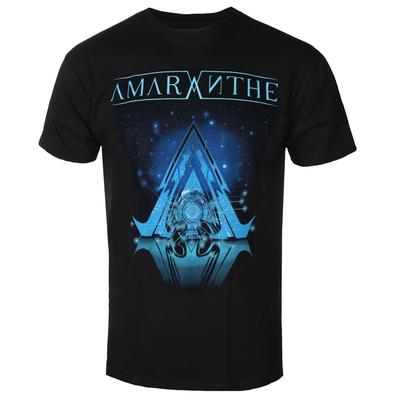 Хлопковая футболка с принтом логотипа Cyber Triangle группы Amaranthe Современная футболка с коротким рукавом для унисекса