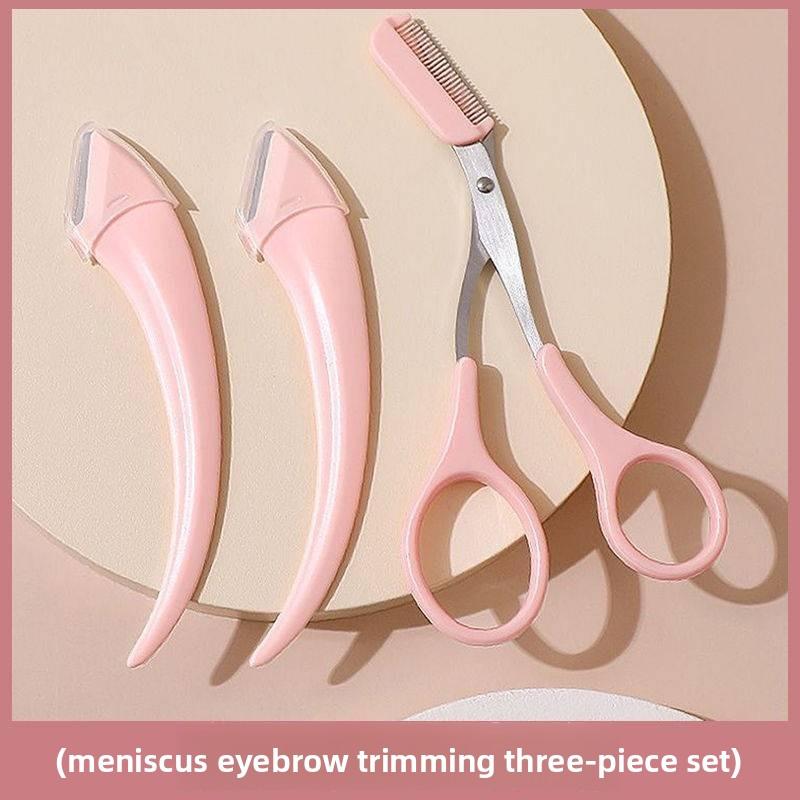New eyebrow trimmer for women, safe eyebrow trimming tool, anti-scratch eyebrow scissors, eyebrow razor for beginners and female students