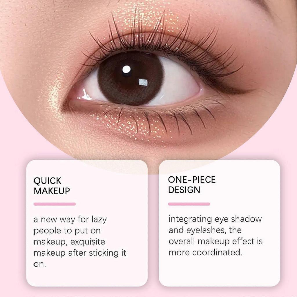 Zephoco Eyeshadow And Eyelash Stickers, Convenient Eye Makeup Stickers For Lazy Users