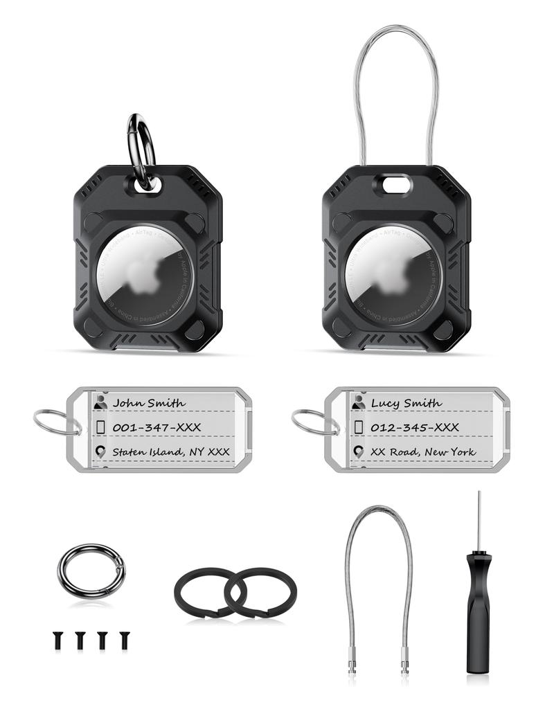 Be Attached with a Name PROfezzion AirTag Case for Pet Key Loss Writing Contact Information So You Can Get Your Wire Ring AirTag Film AirTag Easy To