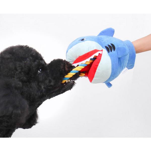 Игрушка-буксир Dingdongpet 12см х 24см х 18см, акула, 1 шт.