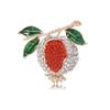 Fashion Rhinestone Fruits Brooch Exquisite Lapel Pins Pomegranate Brooches  Jewelry Accessories