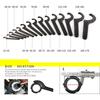 1Pcs New 22-110mm Coil Wrench Steel Universal Spiral Spanner Tool Pre Load Hook C Spanner Motorcycle Bike Absorber Shock