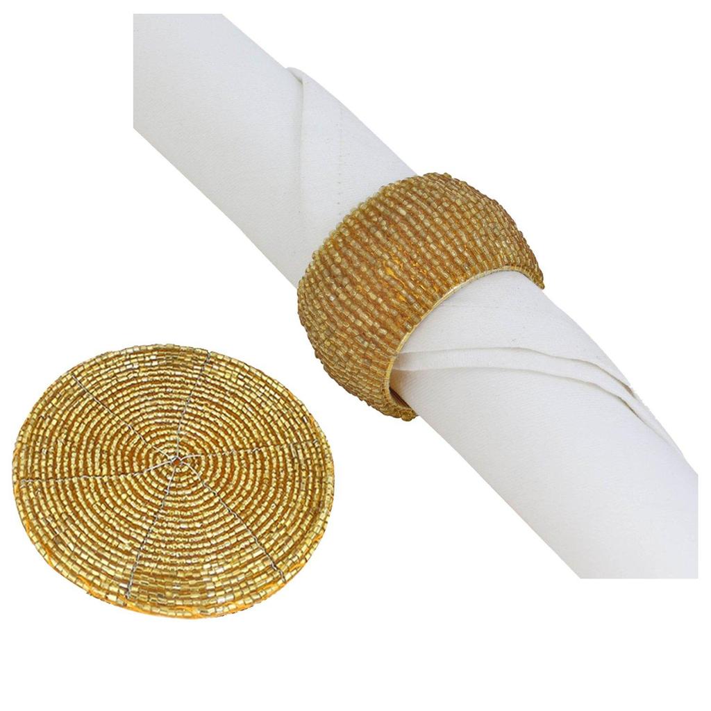 Prisha India Craft Set of 6 Traditional Indian Dinnerware Pure Copper Dinner Set of Thali Plate, Bowl, Spoon, Fork, Glass - Dia 12 Inch