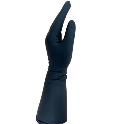 Перчатки из латекса Feather Silk, черные, 50 штук, XS, дюймов 5,5-6,0 (Низкий)