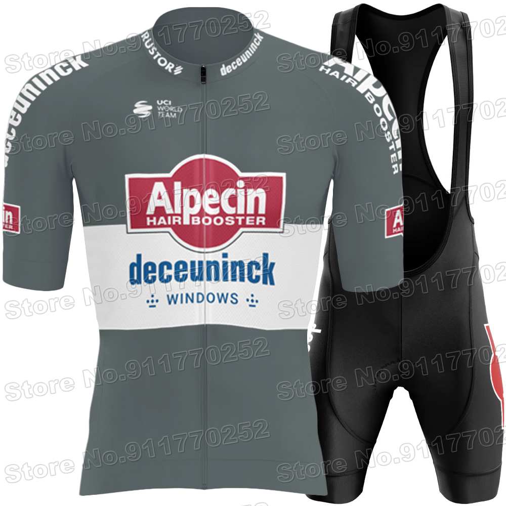 Черный Набор Велосипедной Формы Команды Alpecin Deceuninck Мужской Велосипедная Одежда Летняя Рубашка для Шоссейного Велосипеда Костюм Велосипедные Велосипедки