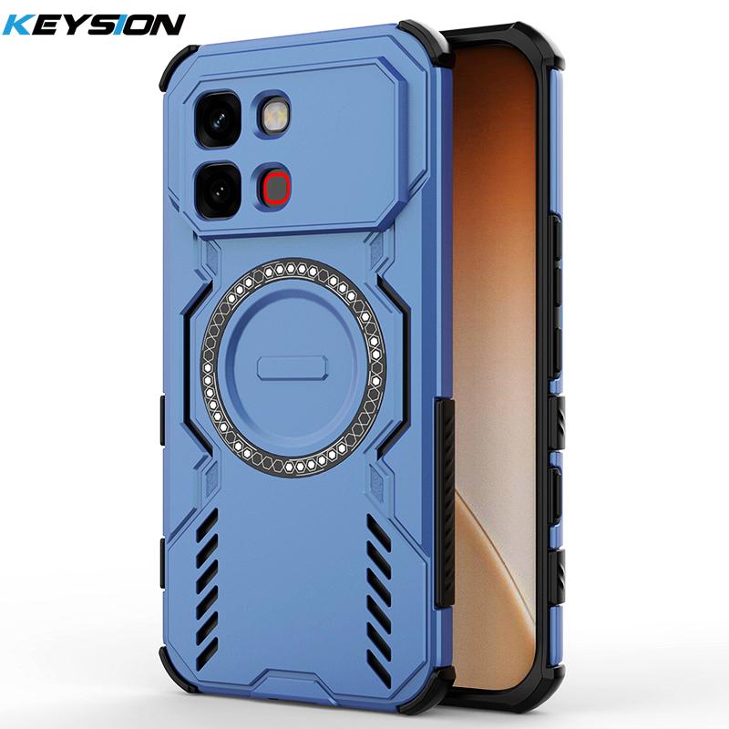 KEYSION Полый чехол с теплоотводом для Infinix Note Edge 5G Силикон+ПК Магнитное охлаждение Ударопрочный чехол для телефона для Note Edge