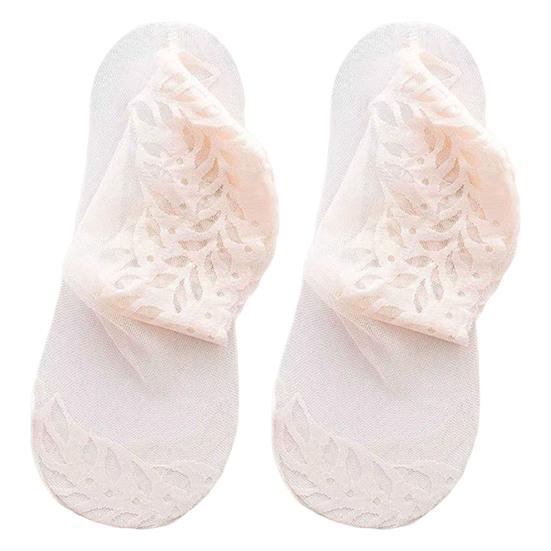 Sheer Nylon Socks for Women Mid-tube Lace Ankle Socks Summer Ultra Thin