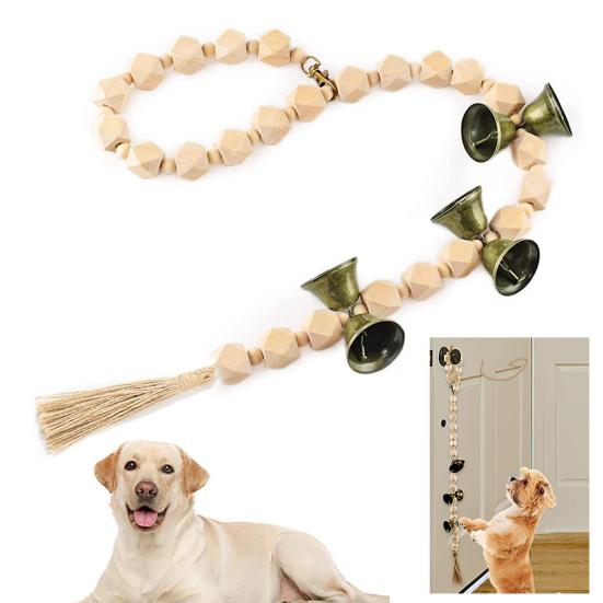 Собачий дверной звонок для питомца, ручной работы, с регулируемой длиной, для быстрой и точной коммуникации, дверь для приучения к туалету