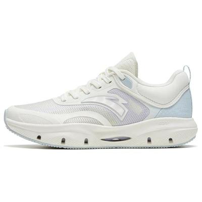 Кроссовки женские сетчатые нескользящие прочные с низким верхом белые синие 122327711-1