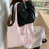 Осенние Новые Женские Сумки на Плечо из Замши с Леопардовым Принтом Корейские Винтажные Женские Двусторонние Сумки-тоут Повседневные Женские Сумки-жилеты