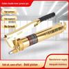 Gold-Plated Heavy-Duty Manual Grease Gun with Double Pressure Lever