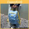 Nursery Kids Dual Color Nylon Backpack With Spacious Compartments For School And Play