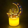 Ид Рамадан свеча светодиодный ночник Ид мусульманская вечеринка Декор аксессуары мусульманский фестиваль вечеринка декор Луна лампа Рамадан Декор