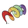 Spiral Rainbow Wind Strip Windmill Colorful Wind Chime for Garden Home Outdoor Camping Tent