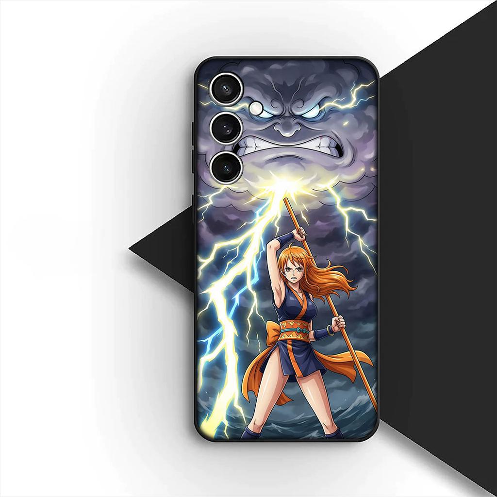 Чехол для Samsung Galaxy S24 S25 S23 FE Ultra Plus S7 Edge S25+ S23+ A56 5G Корпус Чехол для телефона Обои Нами One Piece Луффи