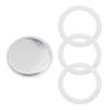 Запасной набор с 3 силиконовыми уплотнителями и 1 алюминиевым фильтром для гейзерной кофеварки