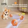 Pet Rolling Ball with LED Light Boredom Stress Relief Smart Interactive Cat Dog Jumping Ball USB Rechargeable Electric Automatic Moving Shaking Ball