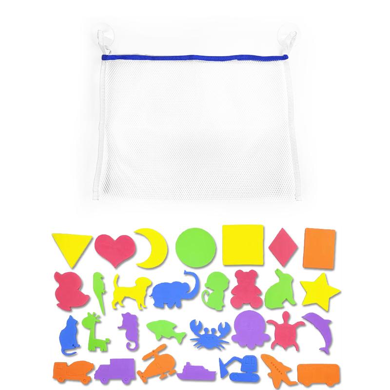 Буквы и цифры Животные Игрушки для ванной Ванна Мягкий ЭВА Дети Малыш Раннее развитие Обучение Пена Пузырь Водный пузырь Плавающая игрушка