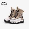 Ladies' Plush Fashionable Cotton Boots with Warm and Thick Winter Snow Boots Anti Slip Thick Sole