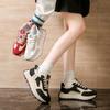 Инс корейская версия новых кроссовок для папы девушка 2025 весна студент бег спорт толстая подошва высота повседневная уличная съемка 2F28