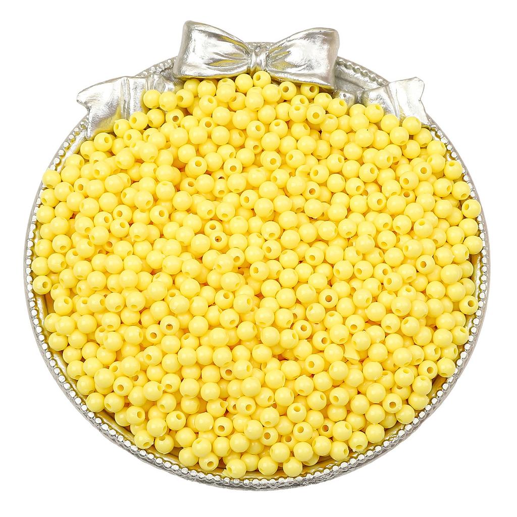 Бусины для браслета ручной работы 3/4 мм акриловые однотонные круглые бусины бусины ручная работа бусины для браслета россыпью бусины ювелирные аксессуары