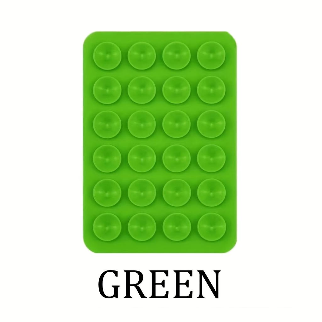 Travel Accessories, 1 Silicone Phone Suction Cup with 24 Adhesive Pads, Easy to Remove and Clean, Enhanced Grip