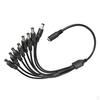 DC Power 1 Female To 8 Male Splitter Adatper Cable для светодиодных лент CCTV Camera