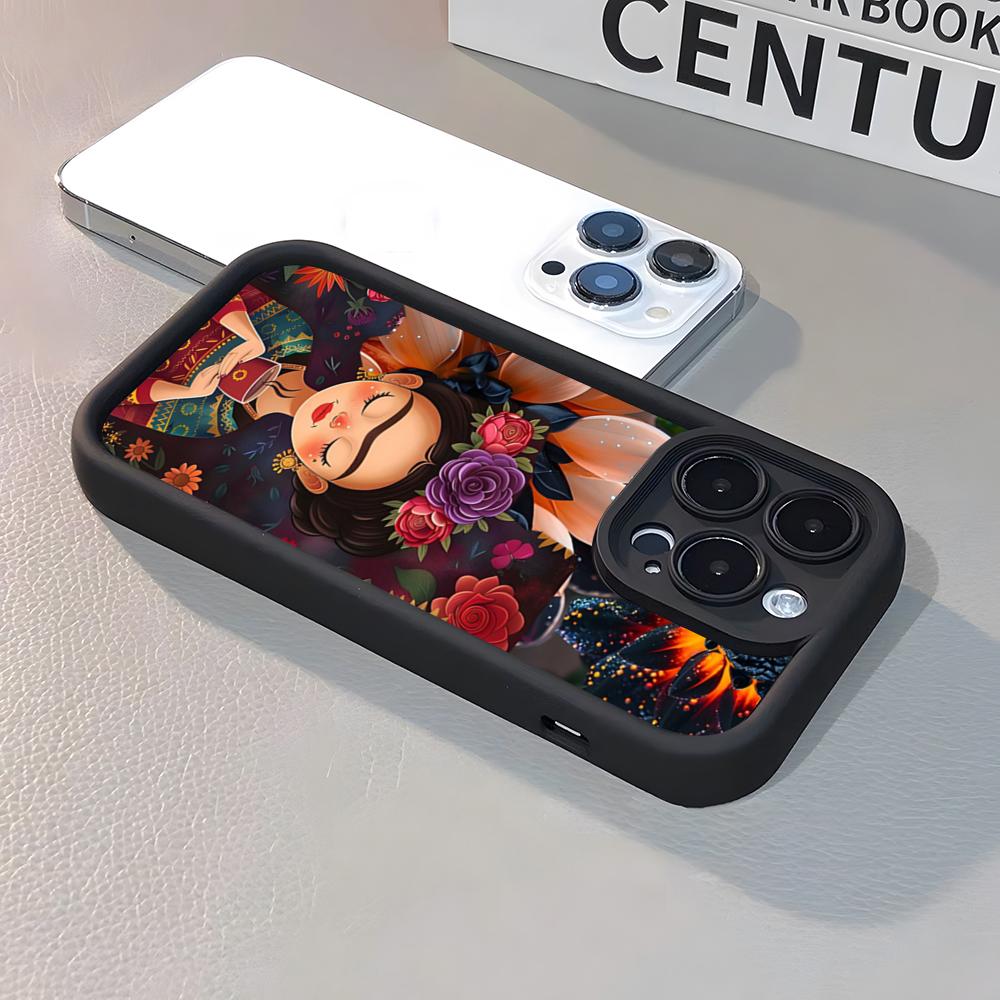 A-Art Frida Kahlo Phone Case For IPhone 17 Pro Max 15 Pro 16 14 Plus 12 13 Mini 11 Pro Shockproof Soft Cover