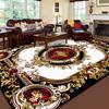 Ретро Роскошные Мягкие Ковры для Гостиной Европейская Декорация Зона Дивана Нескользящие Напольные Коврики Спальня Великолепный Ковер Настраиваемый