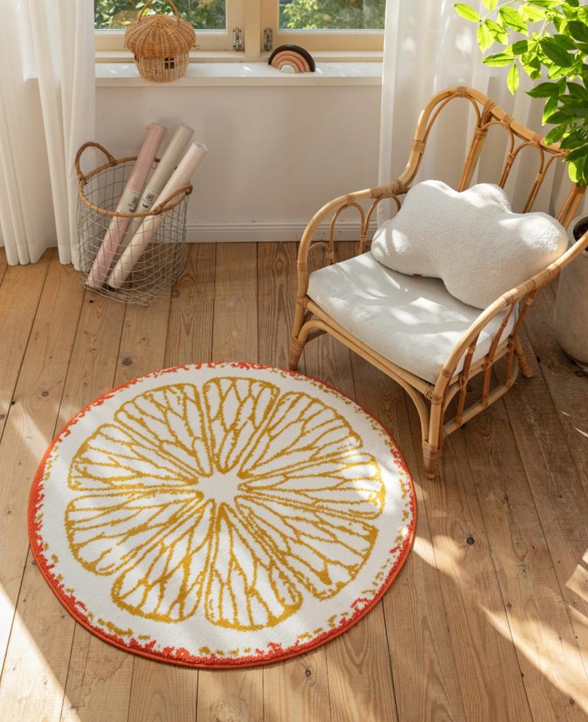 Современный стиль украшения гостиной круглый ковер утолщенный плюшевый прикроватный коврик ковры с мультяшным рисунком для спальни дома пушистый мягкий ковер