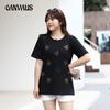 Plus Size Women's Summer Loose Slimming Round Neck Short-sleeved T Shirt