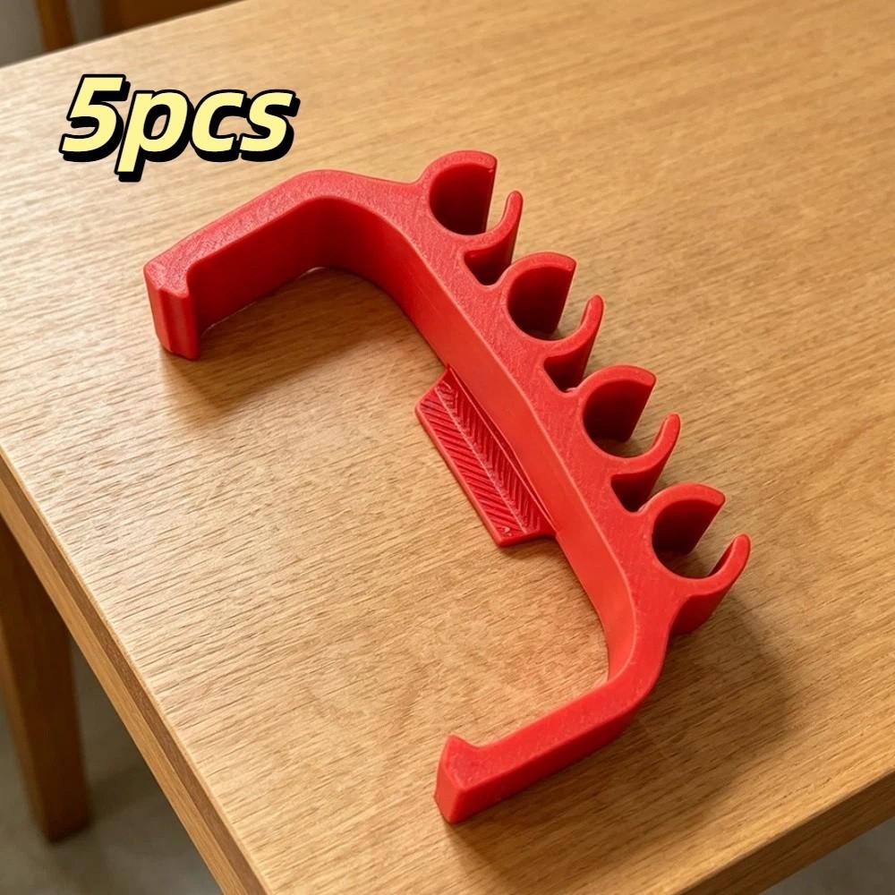 5pcs Portable Portable Bits Organizer 3D Printed 4 Slots Bit Holder Home Workshop