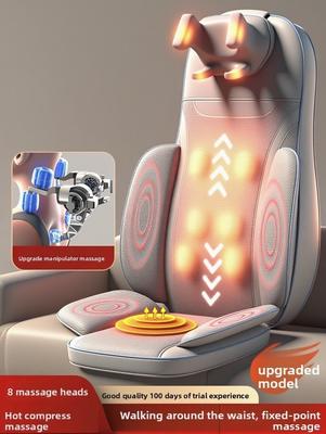5 Вибраций Талия Бедра Электрический Массажер для Спины Шейный Массаж Кресло Подушка для Сиденья для Тела Шиацу С Подогревом Разминание Релаксация