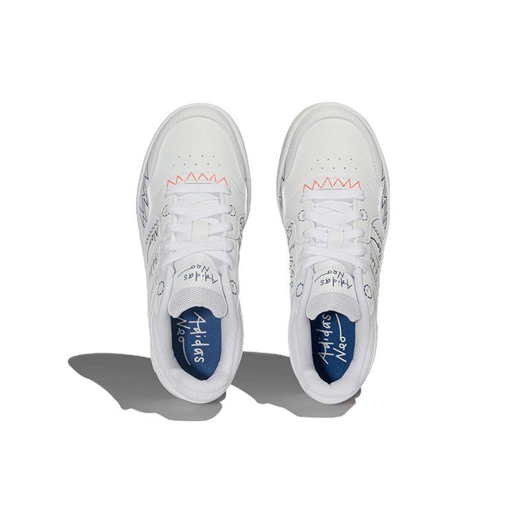 adidas Neo Hoops 3.0 Lifestyle Нескользящие Прочные Низкие Кеды для Скейтборда Женские Кроссовки Белые HP3164