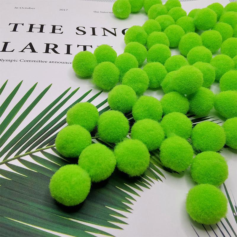 Разноцветные эластичные помпоны для поделок своими руками для детей - плюшевые, красочные шарики для творческих проектов и украшений