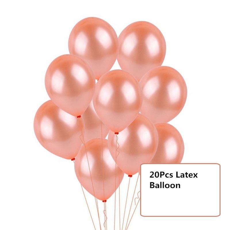 10/14/20 шт. праздничные шары с конфетти и пайетками розового золота, аксессуары, шары в форме сердца