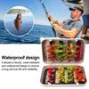 32Pcs Artificial Insect Fishing Baits with Storage Box Sharp Hook Design Waterproof Design Insect Fishing Lures Hard Baits