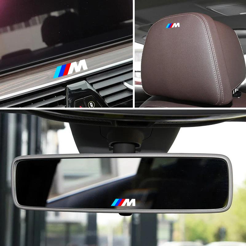 5/10pcs Car Interior Stickers Creative Decoration Decal Emblem Badge For BMW M F30 F10 E90 F20 E46 E60 E70 E39 E36 E87 E92 X2 X3 FY0