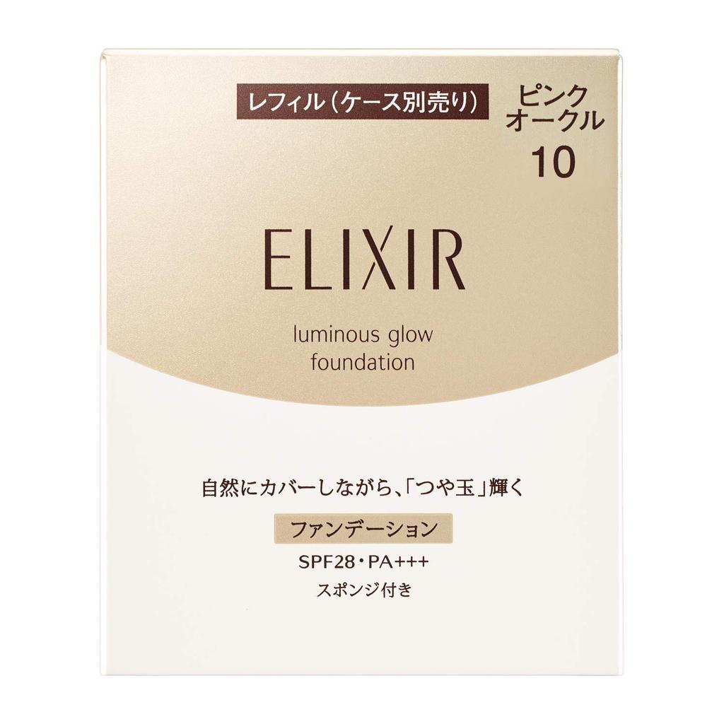 ELIXIR Glossy Foundation T Fragrance Free Pink Ocher 10 10g (Refill) (x 1)
