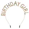 Набор повязки на голову с надписью "birthday gir" и наплечной ленты на день рождения, женская повязка на голову со стразами, аксессуары для головы для именинницы