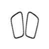 For Porsche Macan 2014- Carbon Fiber Dashboard Both Sides Air Outlet Panel Decorative Cover Car Interior Accessories Sticker