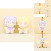 Colorful Cotton Doll Keychain Fluffy Plush Toy Perfect Bag Accessory For Couples