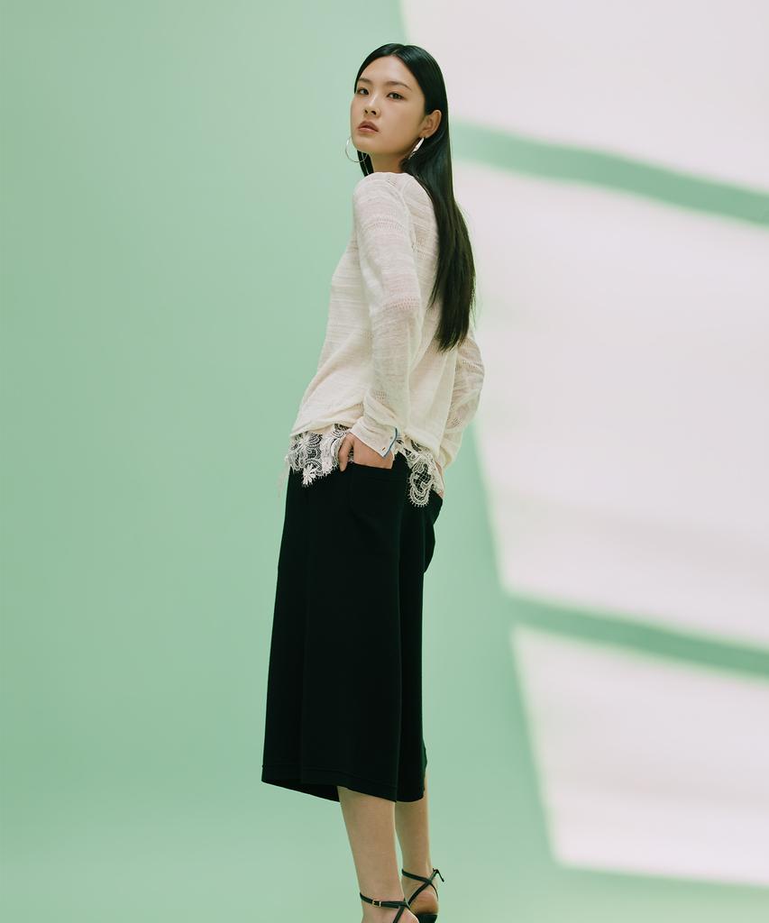 Diale Refine Bermuda Pants - Black