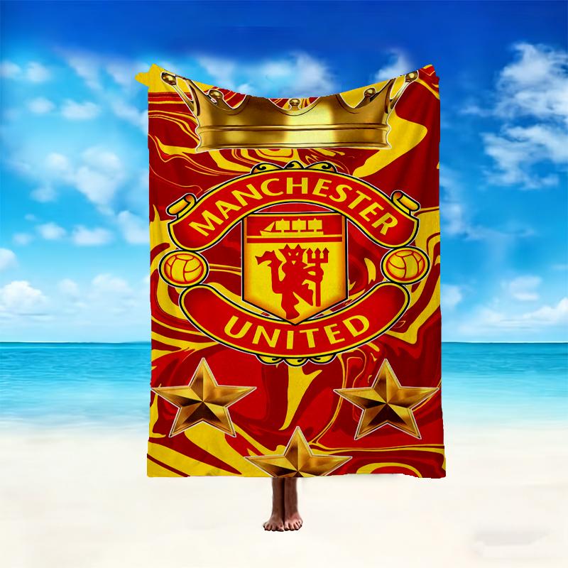 [Manchester United Manchester City Blanket] Creative Blanket for Women Men Family Friend on Birthday Mothers Fathers Day Valentines Day