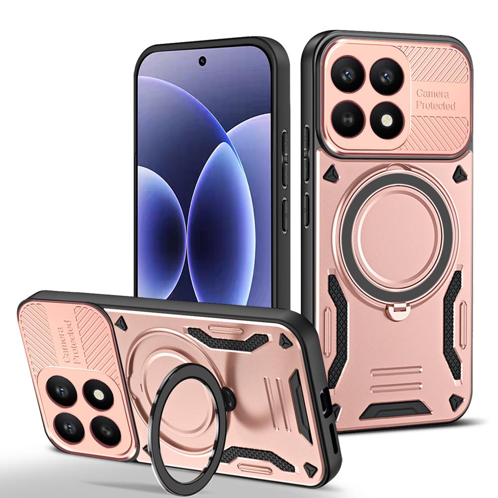 Роскошный бронированный магнитный чехол для телефона для Xiaomi 17 15T 15 14T Pro Max 15 Ultra с кольцом-подставкой, защитный бампер, задняя крышка, противоударный