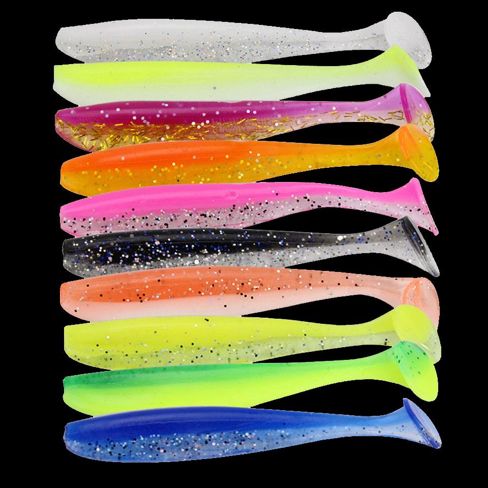 DIY Soft T Fishing Lure Set 25pcs Silicone Baits with 3.5g/5g Sinkers Jig Head Fishhook Offset Hook Worm Carp Fishing Tackle Kit