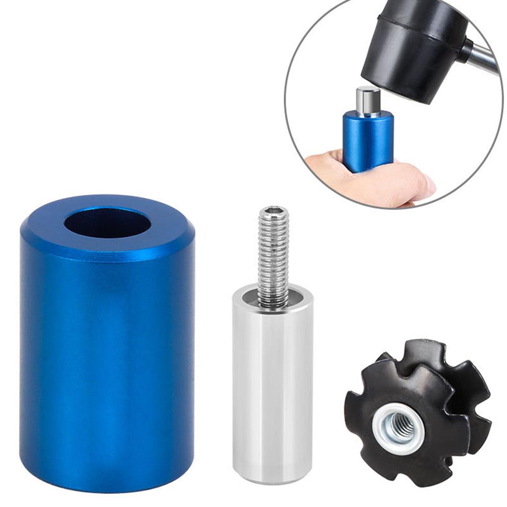 Bike Bicycle Fork Star Nut Setting Tool Set, MTB Star Nut Tool with Spare Special Screws and Star Nuts Install Tool Kits