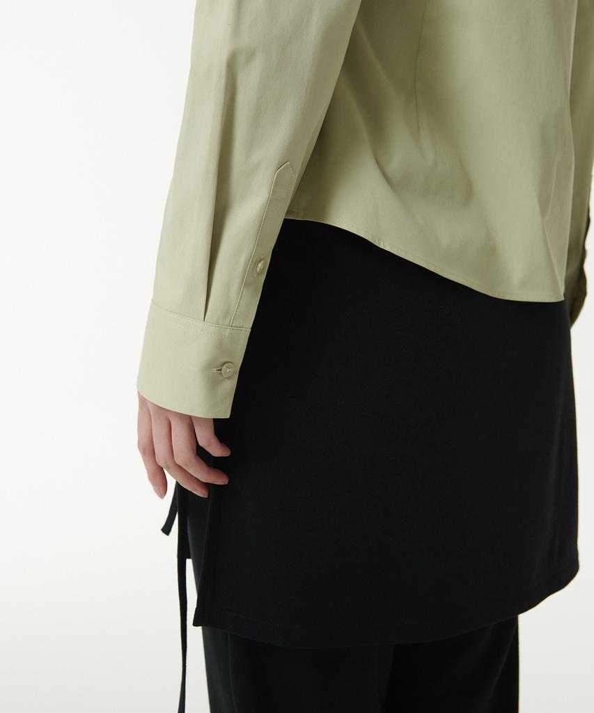 MUSINSA STANDARD WOMAN Women'S Slim Fit Shirt [Pale Green]